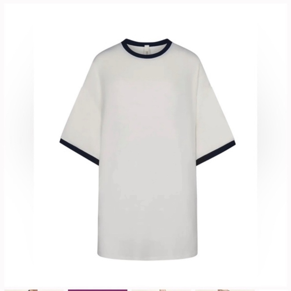 SKIMS (C4) SOFT LOUNGE RINGER T-SHIRT MINI DRESS / NWT /  XS navy